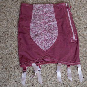 Rose Pink vintage retro style girdle lingerie S